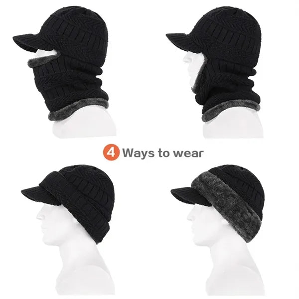 Winter Knitted Balaclava Beanie Warm Cycling Ski Hat