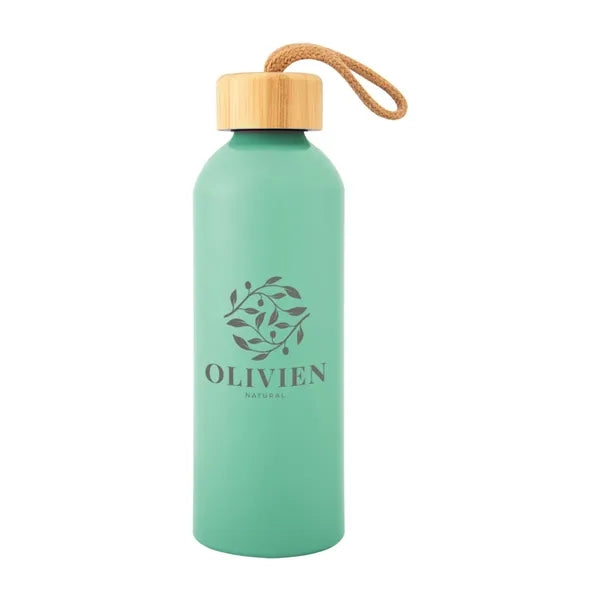 25 Oz. Blaire Recycled Aluminum Bottle With Bamboo Lid