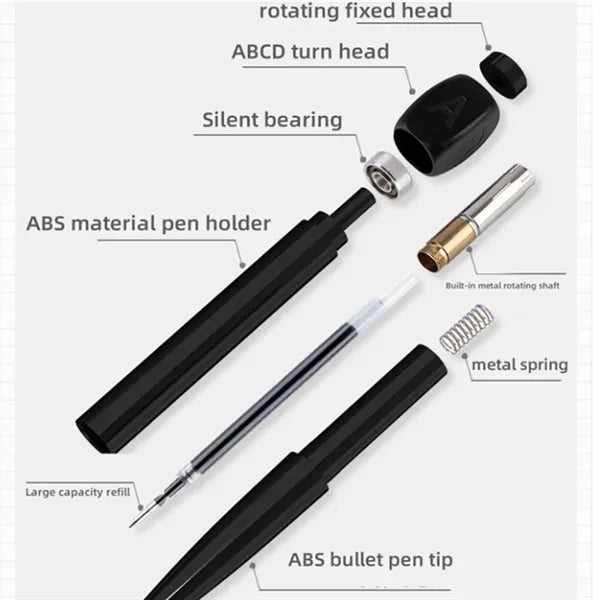 Black Gel Difficulty Spin Anxiety Pen