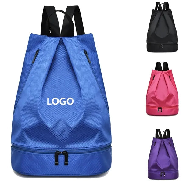 Dry-Wet Separation Drawstring Backpack
