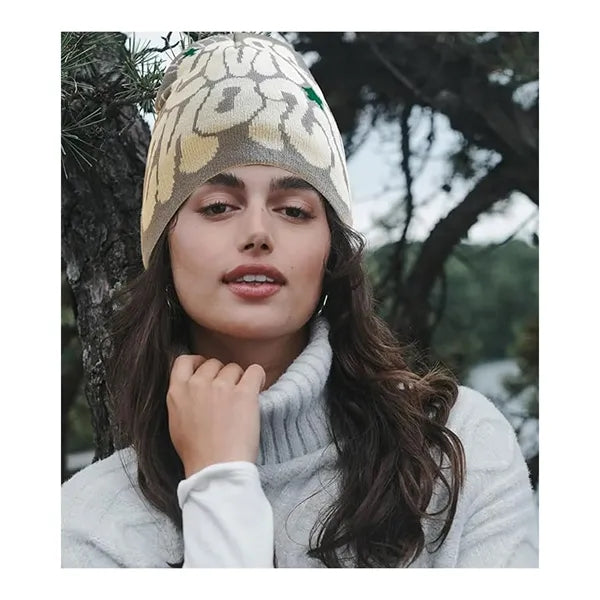 Letter Graphic Y2k Beanie Knit Hat Warm Winter Cap