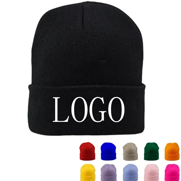 Cuffed Acrylic Winter Beanie