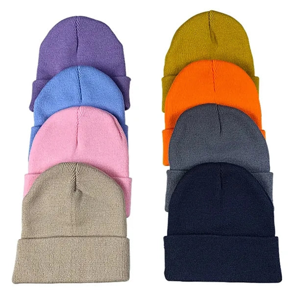 Cuffed Acrylic Winter Beanie