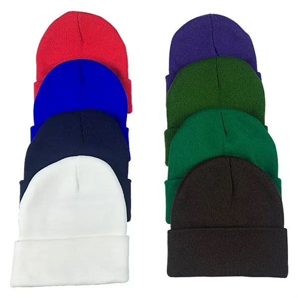 Cuffed Acrylic Winter Beanie