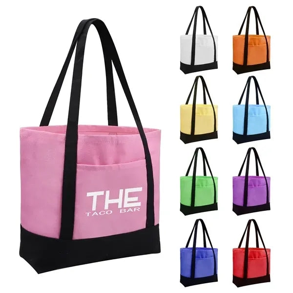 10oz. Two-Tone Canvas Boat Tote