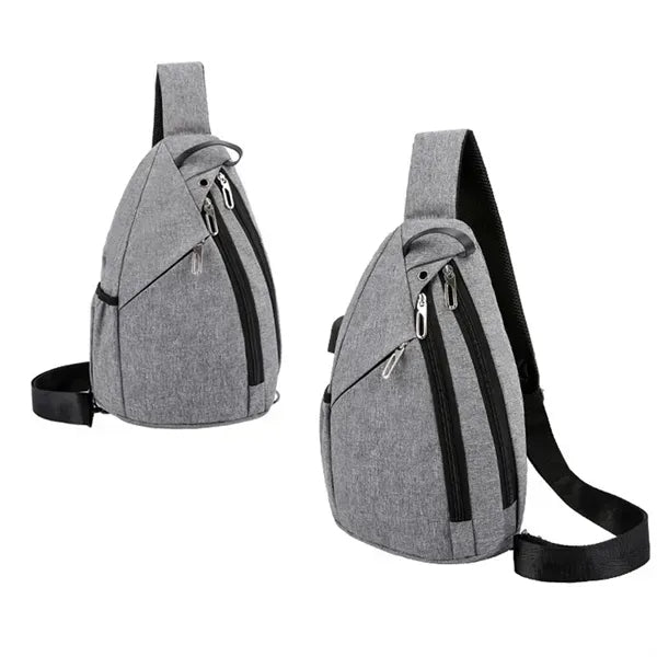 Canvas Crossbody Bag with Adjustable Strap
