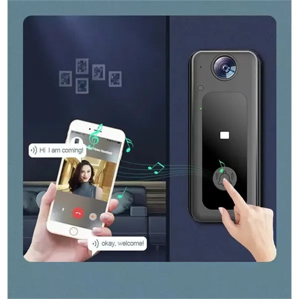 Smart AI Human Detection 2 Way Audio Wifi Doorbell