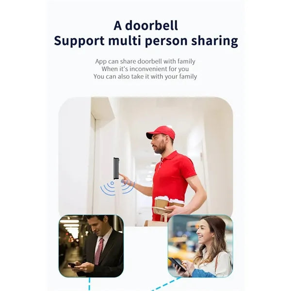 Smart AI Human Detection 2 Way Audio Wifi Doorbell