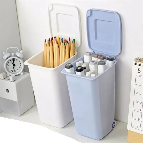 Mini Trash Bin Pen Holder