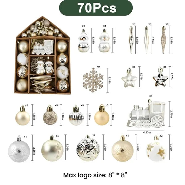 Xmas Balls Ornaments Set