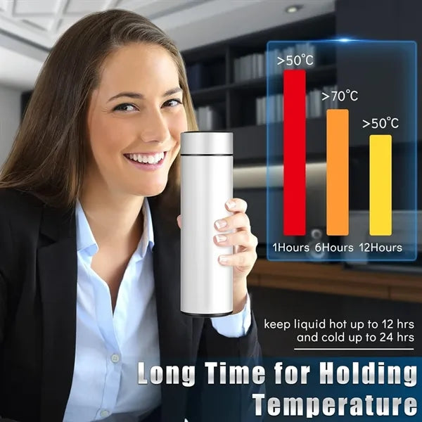 Temperature Display Smart Water Bottle