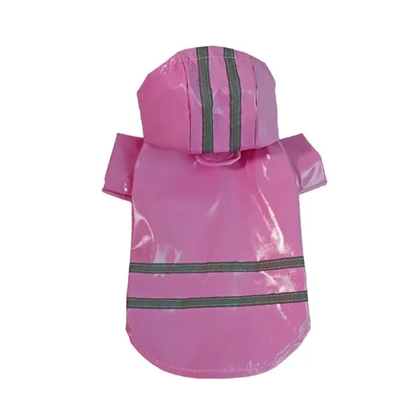 Pet Reflective Raincoat With Cap