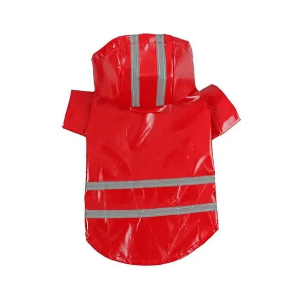 Pet Reflective Raincoat With Cap