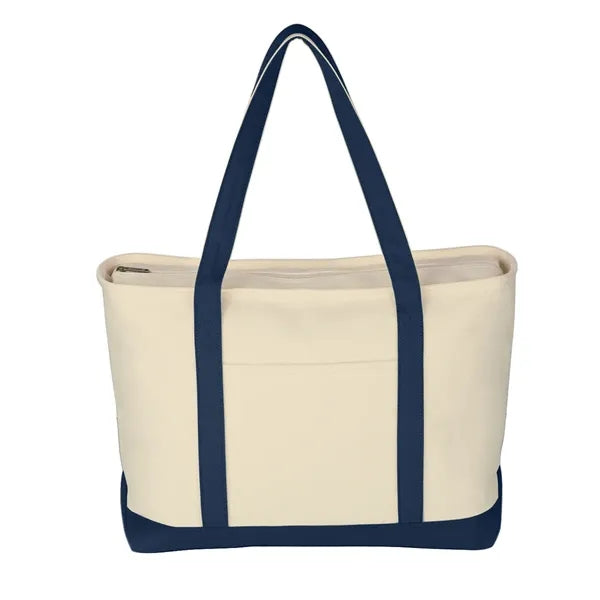 Large Canvas Boat Tote Bag