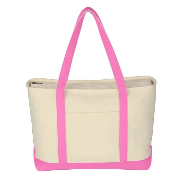 Large Canvas Boat Tote Bag