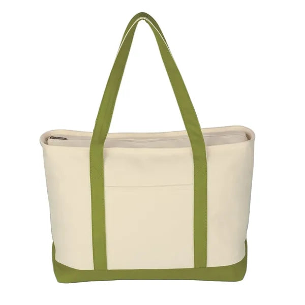 Large Canvas Boat Tote Bag