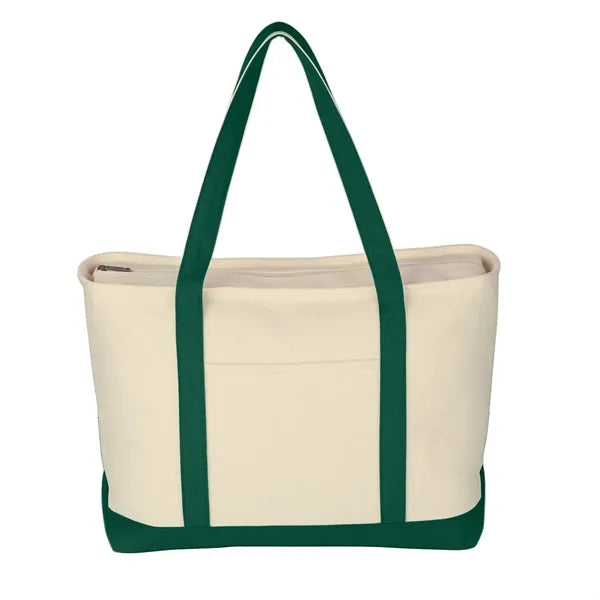 Large Canvas Boat Tote Bag