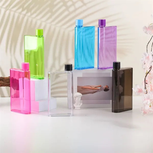 A5 Round Hole Portable Flat Water Bottle