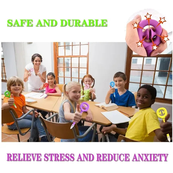 Stress Relief Silicone Fidget Snapper Pen