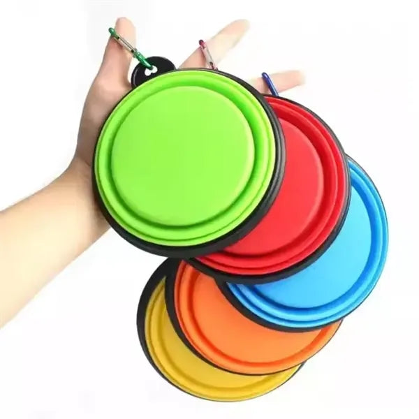 TPE Round Food Water Bowl for Dogs Cats
