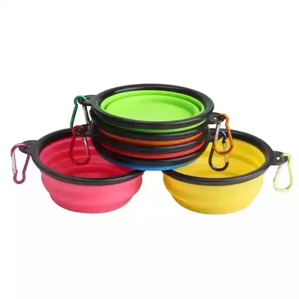 TPE Round Food Water Bowl for Dogs Cats