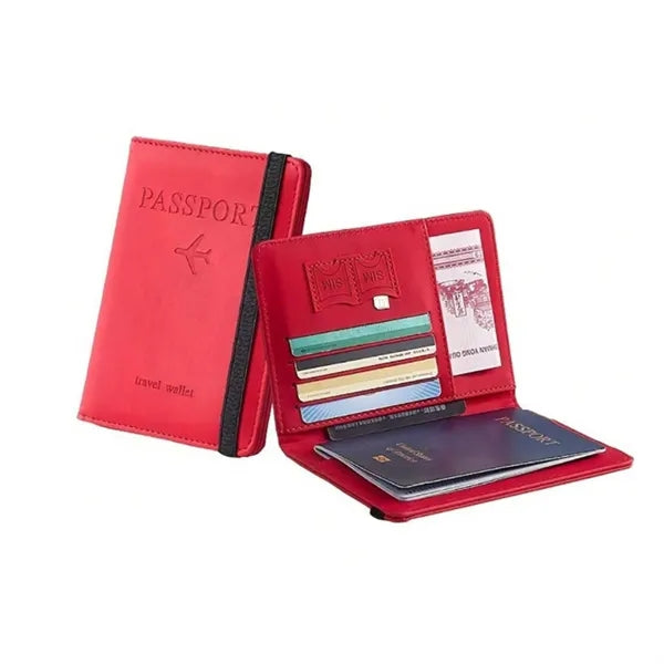 RFID Passport Holder & Travel Wallet With Elastic Band
