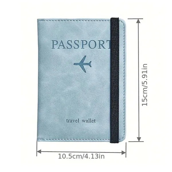 RFID Passport Holder & Travel Wallet With Elastic Band