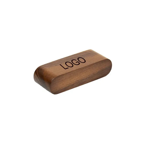 Wooden Business Card Case with Pen Hole Brackets