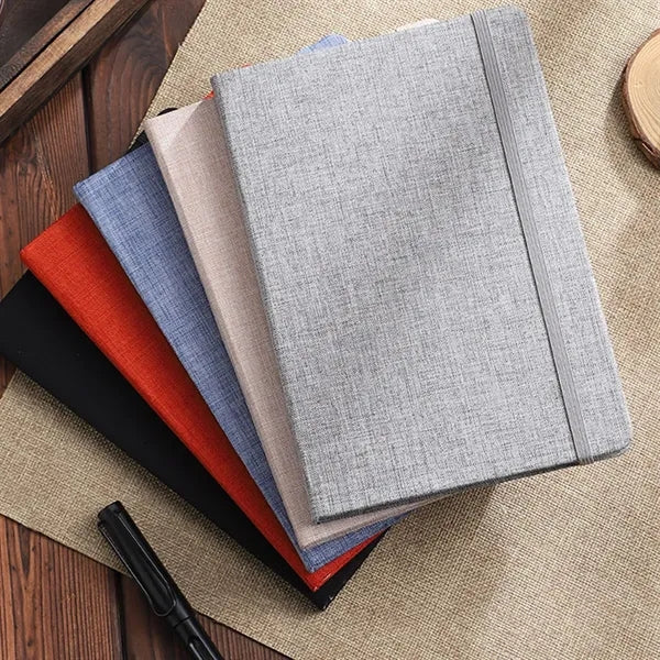 A5 Linen Hardcover Notebooks & Journal 8-1/5" x 5-7/10"