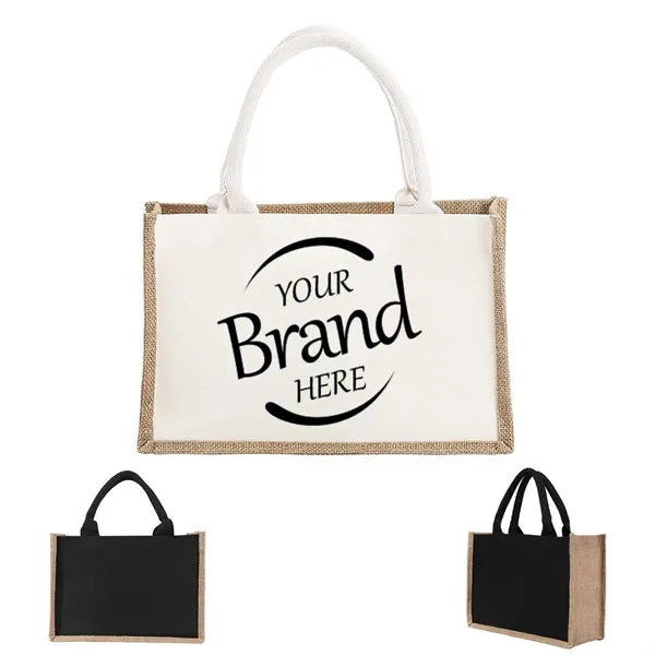 11.8 Linen Hand Tote Bag