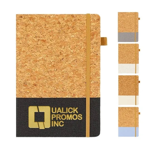 A5 Cork & Heathered Polyurethan Journal 8-2/5" x 5-7/10"