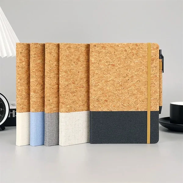 A5 Cork & Heathered Polyurethan Journal 8-2/5" x 5-7/10"