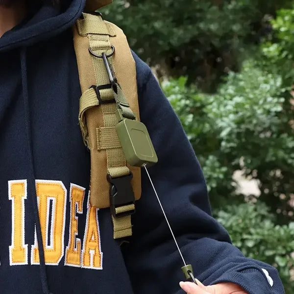 Snap Hook Carabiner Keychain Reel