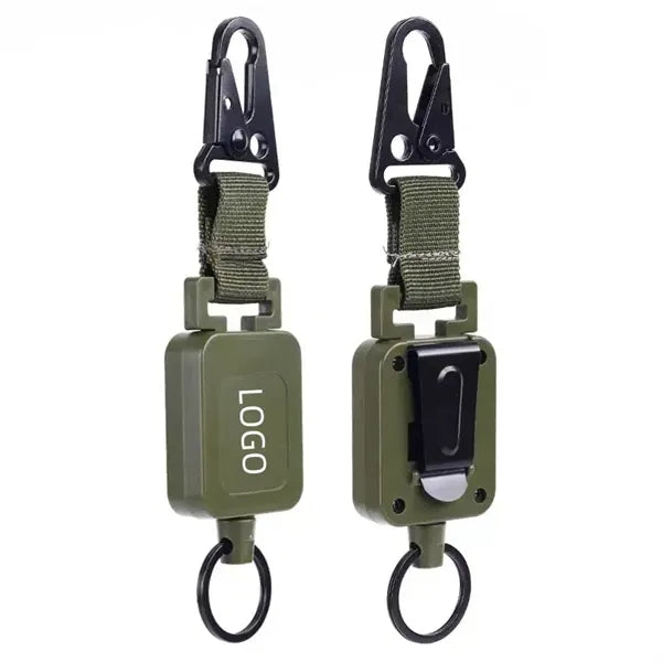 Snap Hook Carabiner Keychain Reel
