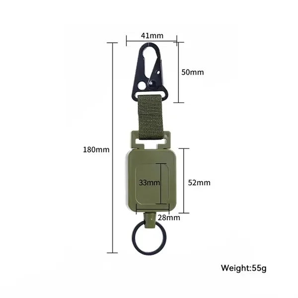 Snap Hook Carabiner Keychain Reel