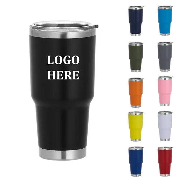 30 OZ Double Wall Stainless Steel Water Bottle With Lid
