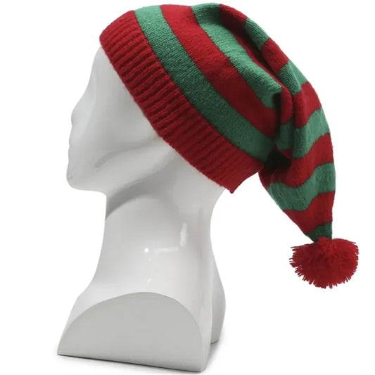 Striped Knitted Christmas Hat