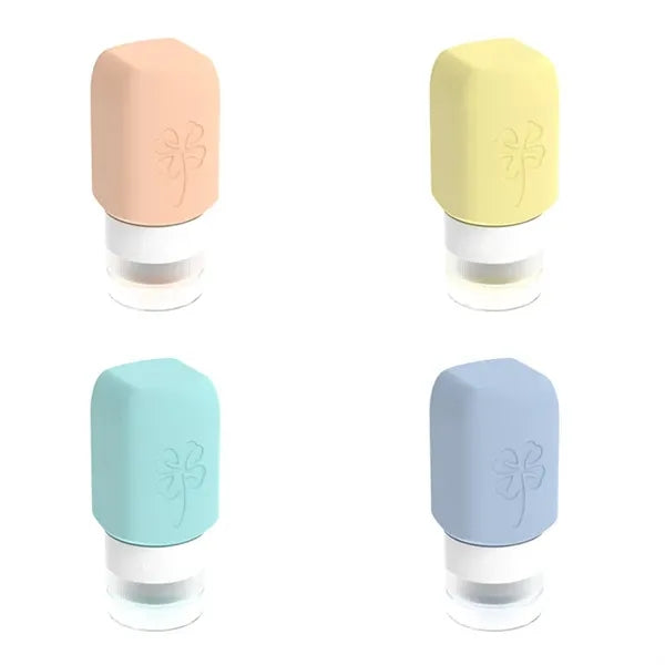 Leak Proof 2/3oz Travel Silicone Bottles for Toiletries 4pac