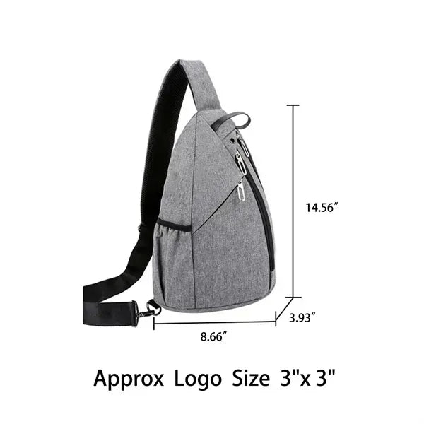 Canvas Crossbody Bag with Adjustable Strap