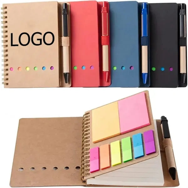Spiral Notebook And Sticky Notes