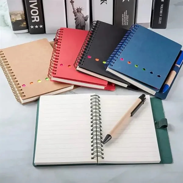 Spiral Notebook And Sticky Notes