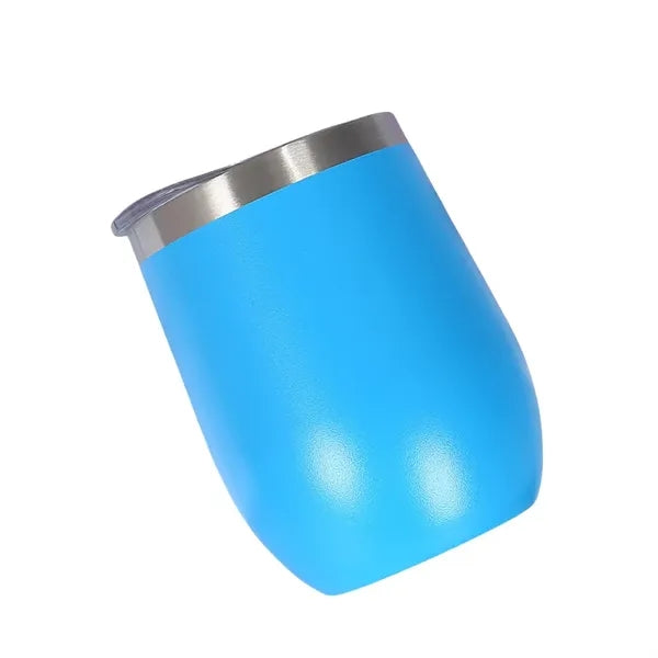 Insulated Stainless Steel Wine Tumbler w/Spill-Resistant Lid