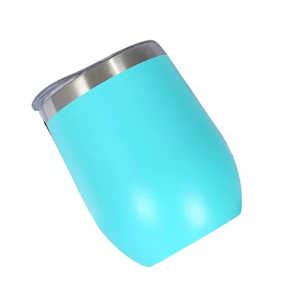 Insulated Stainless Steel Wine Tumbler w/Spill-Resistant Lid