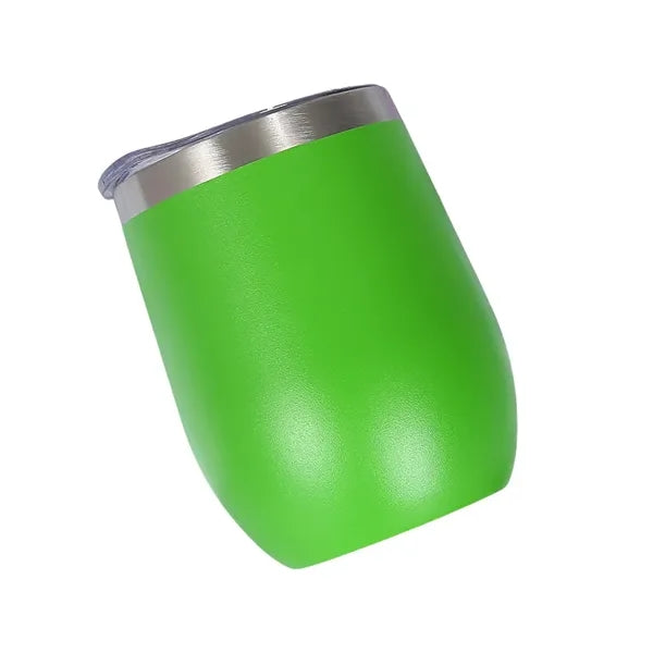 Insulated Stainless Steel Wine Tumbler w/Spill-Resistant Lid