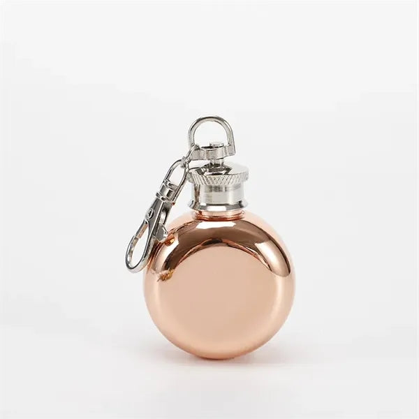 1oz Round Keychain Flask