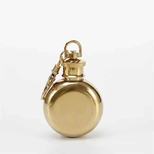 1oz Round Keychain Flask