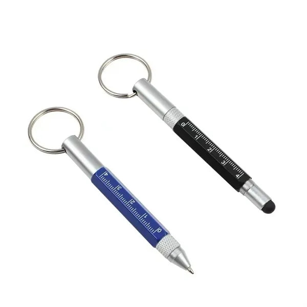 6 in 1 Multitool Tech Tool Pen Ballpoint Ruler Screwdriver