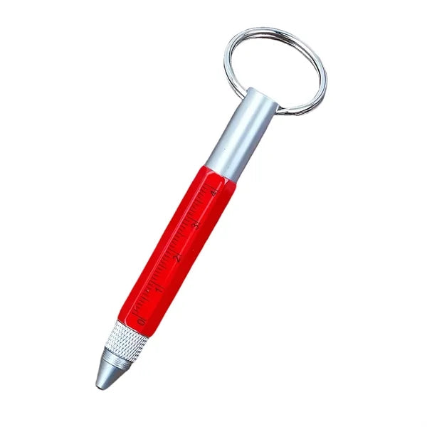 6 in 1 Multitool Tech Tool Pen Ballpoint Ruler Screwdriver