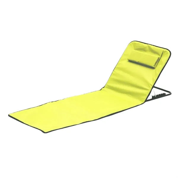 Foldable Beach Mat Adjustable Backrest Sleeping Carry Bag
