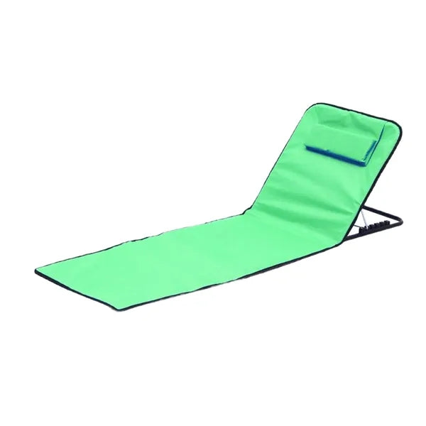 Foldable Beach Mat Adjustable Backrest Sleeping Carry Bag